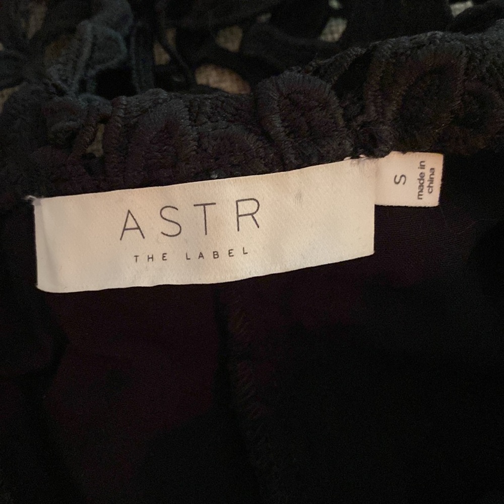 ASTR black lace dress